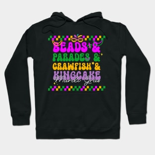 Beads, parades, lobster, and king cake Celebrate Mardi Gras in style Hoodie